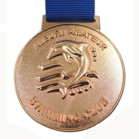 customized 3d gold swimming theme award medal cheap custom made swimming club medals low price albury amateur game medals
