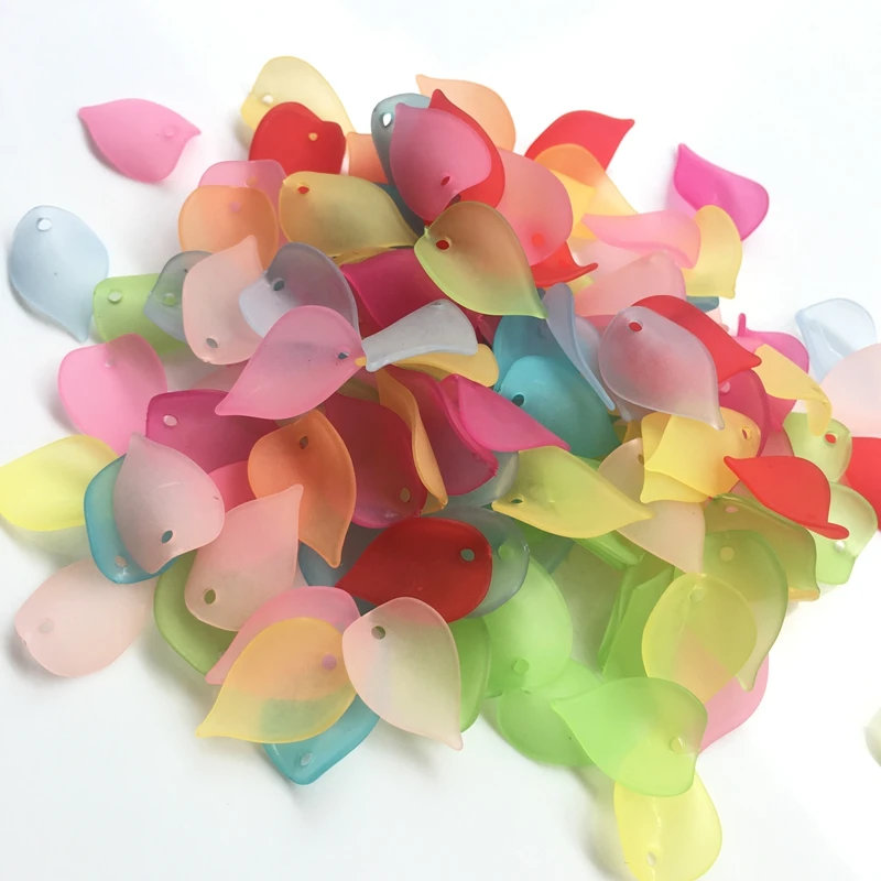 Акриловые Матовые Цветочные бусины Meideheng отдельные листья недорогие для