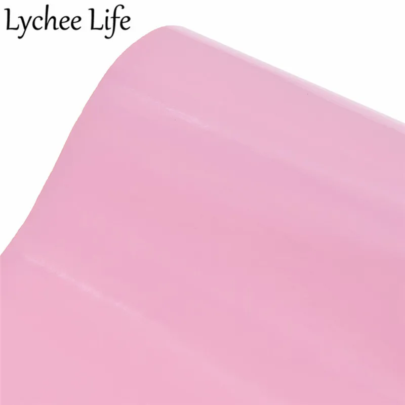 Lychee Life лакированная кожа гладкая ткань A4 PU 29X21 см кожаная ткань DIY Современная домашняя одежда текстиль швейная ткань аксессуары