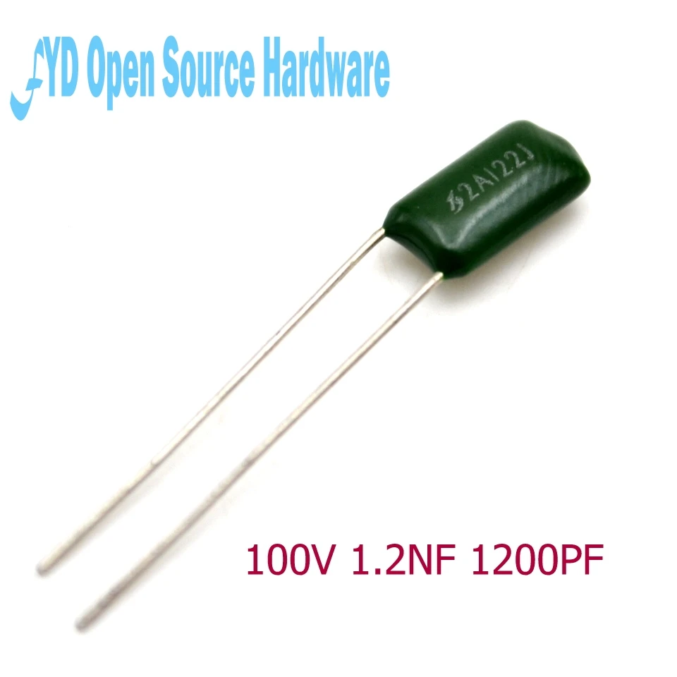 100 шт. конденсаторы из полиэстера 2A122J в НФ ПФ|polyester capacitor|capacitor 100v100v capacitor |