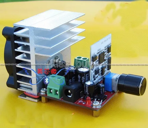 4 0 усилительная плата Bluetooth TDA7379BTB 50 Вт + автомобильный аудиоприемник вентилятор