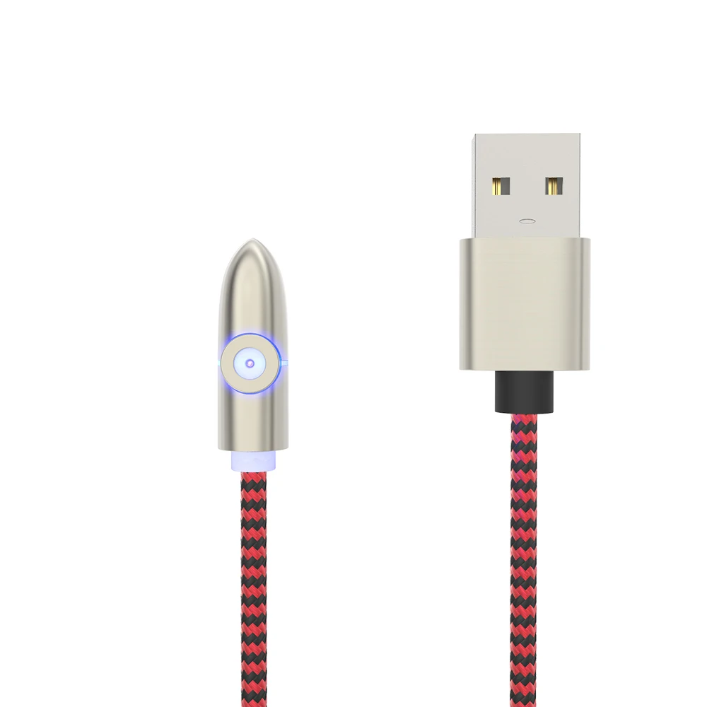 Красный KEYSION Магнитный Micro USB кабель для iPhone samsung type-c зарядная зарядка магнит Зарядное устройство USB type C кабели для мобильных телефонов - Цвет: Красный
