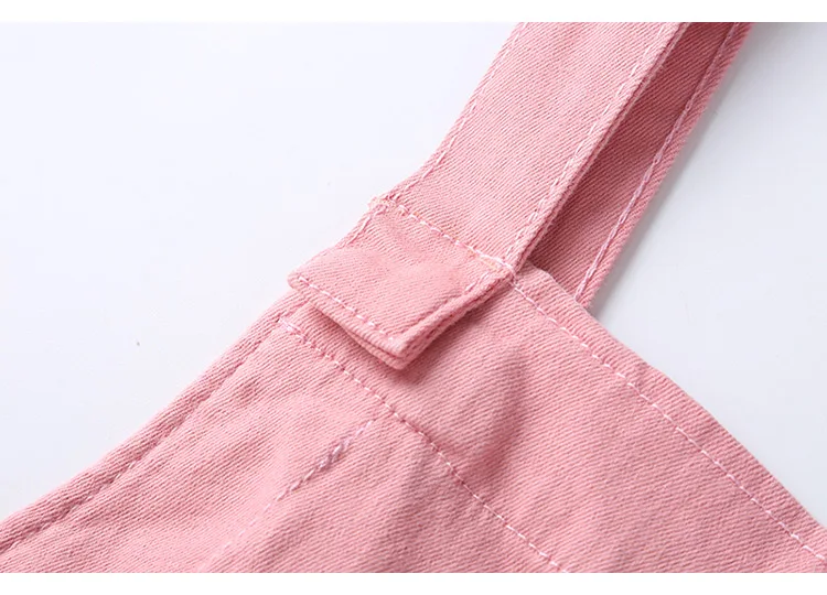 Spring Solid Color Denim Jumpsuits Women Vintage Fashion New Jean Overalls for Women Loose Pocket Long Pants Women Jumpsuit