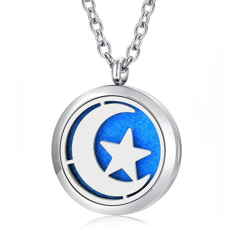 Aroma Locket Jewelry 316L stainless steel aromatherapy lockets essential oil perfume diffuser necklace jewelry with chain | Украшения и