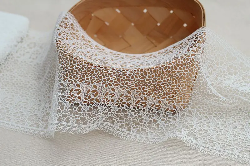 2 ярдов кружевная отделка вышитые цветы ткань 9 06 дюймов WideDIY ремесло & шитье