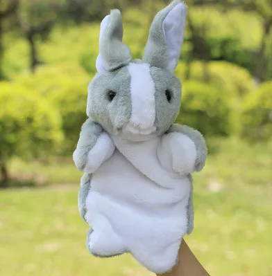 30 см кролик Рука марионетка куклы Плюшевый ребенок зоопарк животное рука