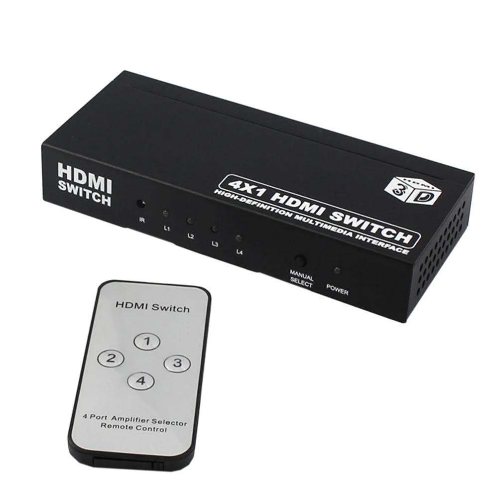 KVM переключатель HDMI 4 в 1 Выход 1080P Svm порта|KVM-переключатели| |