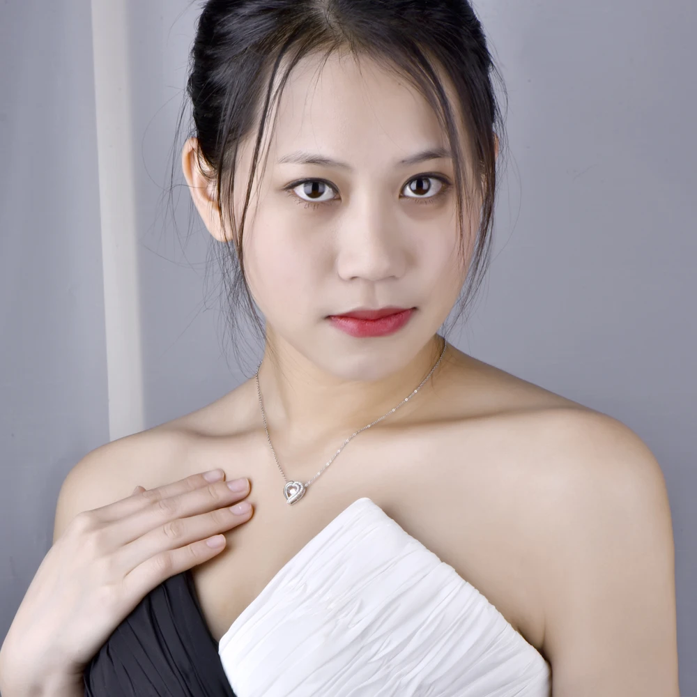 Мода Австрия Кристалл Танцы Горный Хрусталь Любовь Сердца Кулон Ожерелья для