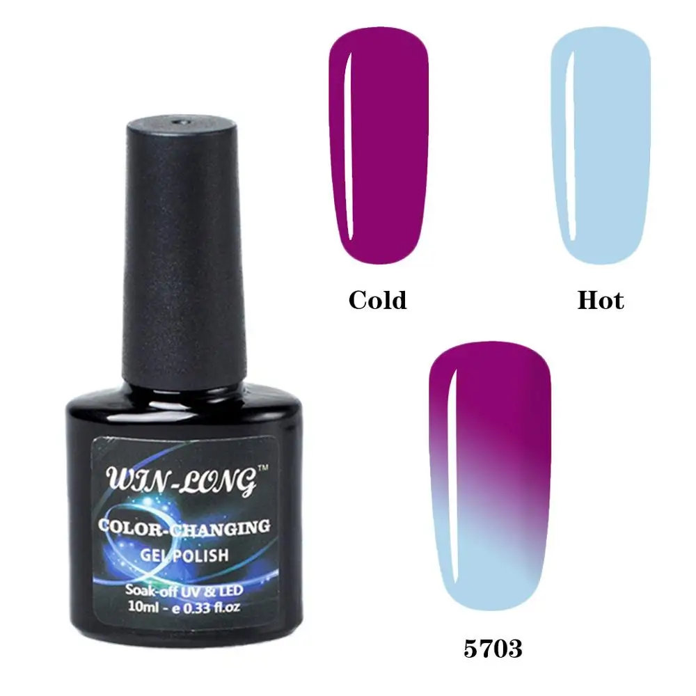 Гель лак для ногтей меняющий цвет 10 мл изменение температуры|Гель ногтей| |