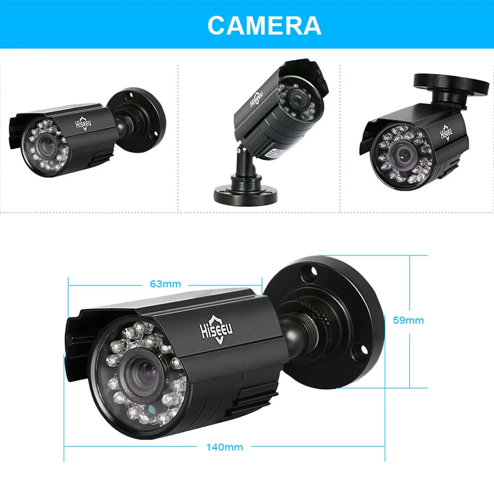 4 канала система Скрытого видеонаблюдения Системы 4CH Мини DVR 720P ИК Пуля Открытый AHD Камера безопасности Системы комплект Camaras De Seguridad XMEYE 1200TVL 42