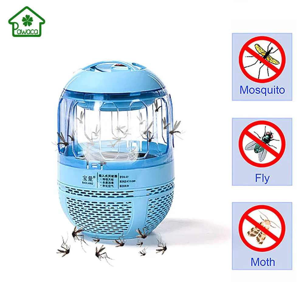 Home Electronic Mosquito Killer Lights Ultra Silent Inhalant LED Lamp USB Charged Trap for Bug Zapper Fly Pest | Дом и сад