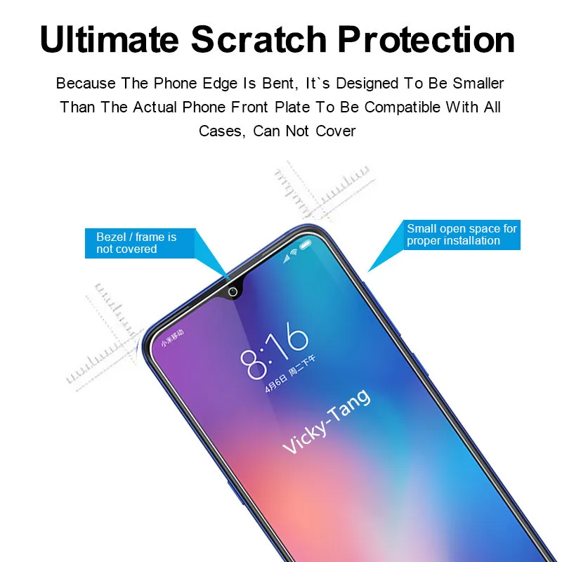 2 шт. закаленное стекло для XiaoMi 9T pro защита экрана на телефоне Защитное Mi 9 se XioMi Mi9