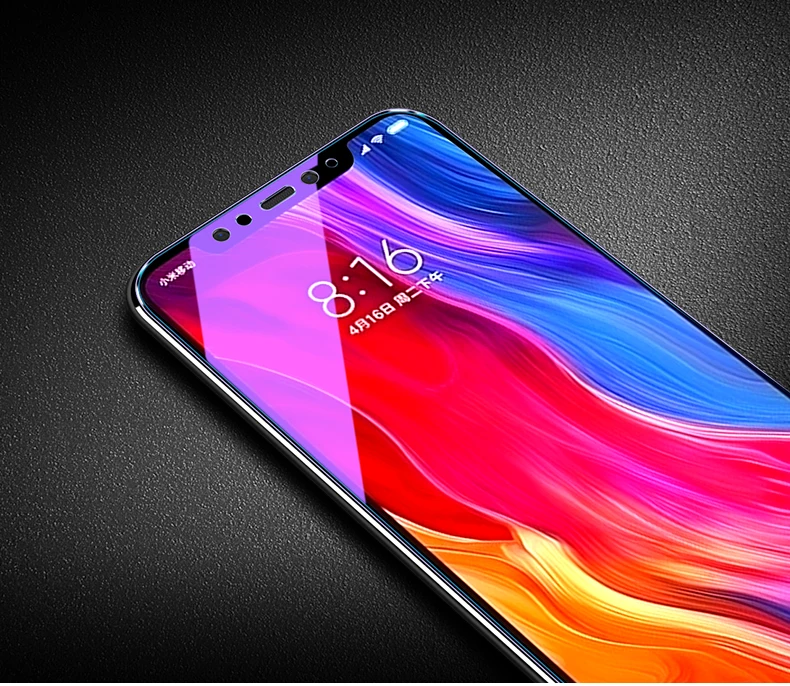 Полное закаленное стекло для Xiaomi MAX2 MIX2 5X 6X 8 Redmi 5 4X Note 3 5A S2 защита экрана анти Blu-Ray |