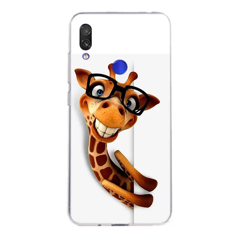 Забавный чехол с рисунком жирафа для Xiaomi redmi Note 7 Pro 6 5 4 Xiomi Redmi 4A 4X Plus 5A 6A S2