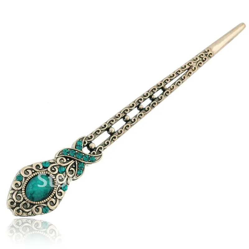 Украшение Винтажная заколка для волос со стразами e019|hair nose|hair pins for promhair feather extensions