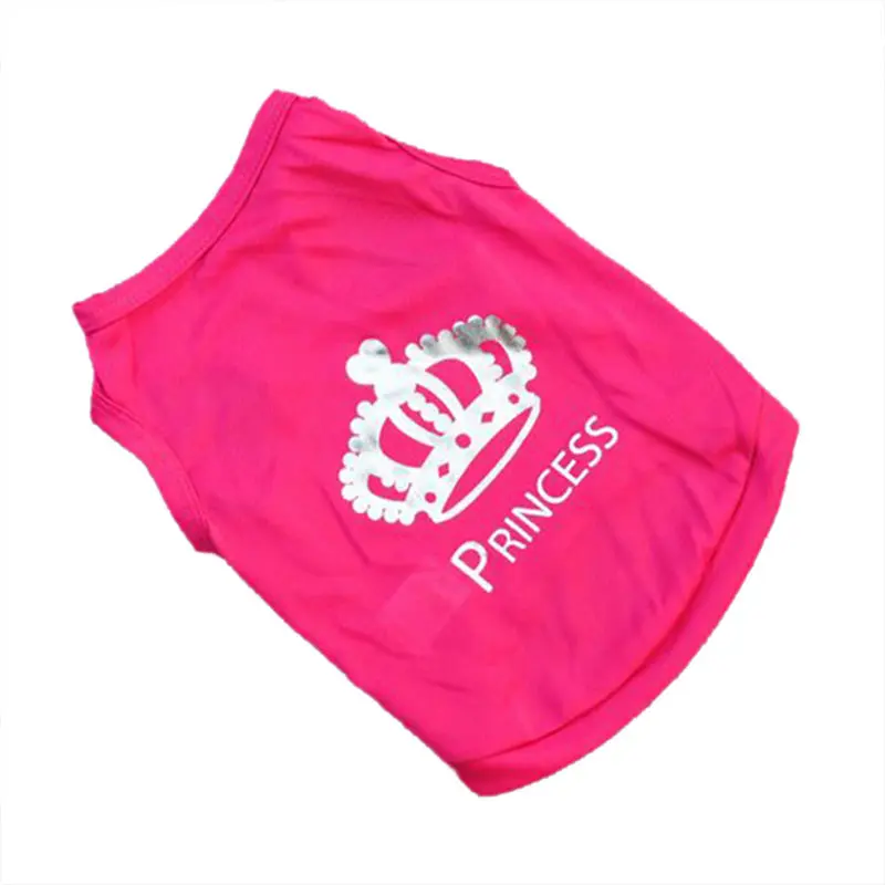 Летняя одежда для собак щенков кошек принцесс жилет футболка пальто S M L AA|Собачьи