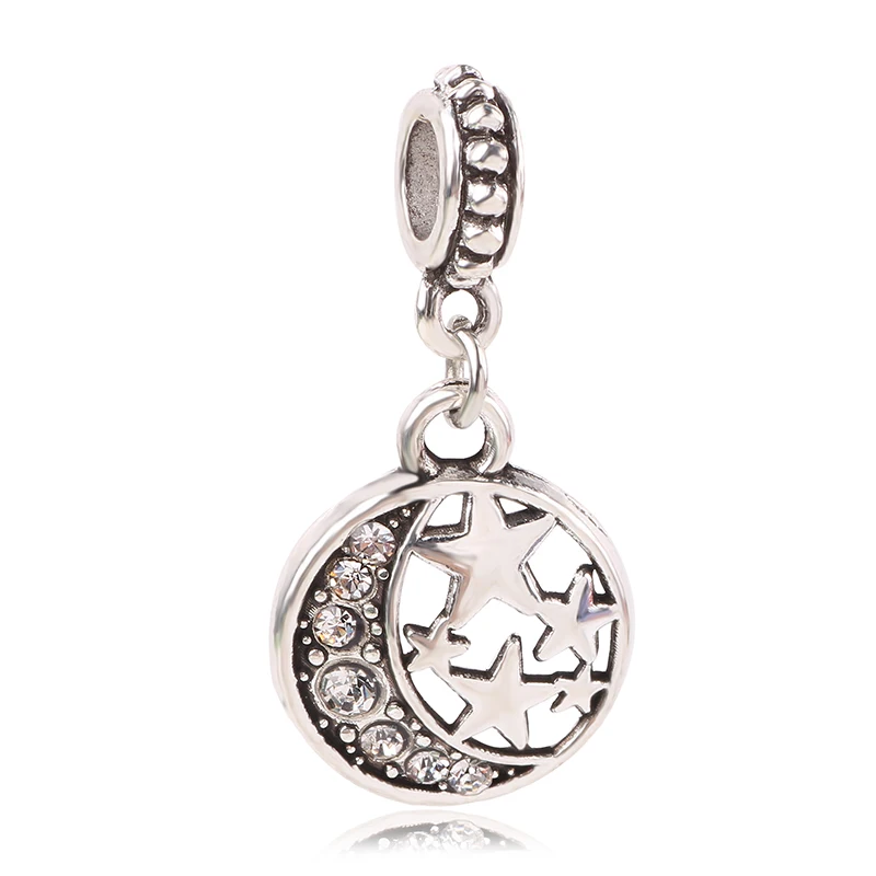 K108 Dodocharms Fit Pandora Браслеты ожерелья для женщин вечерние DIY простой стиль цветы сердца вино стекло хрустальные звезды бусины Char - Цвет: K108