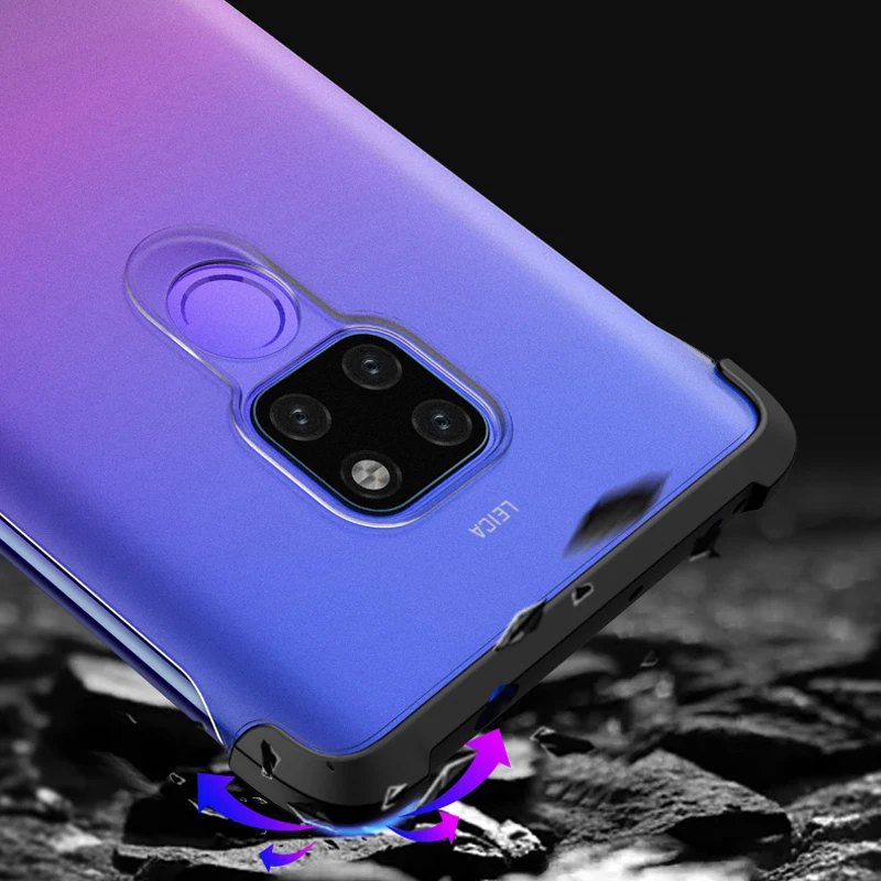 Для huawei mate 20 Pro/mate 20/mate 20X чехол антидетонационный Матовый Акриловый чехол для huawei mate 20 20Pro чехол для телефона