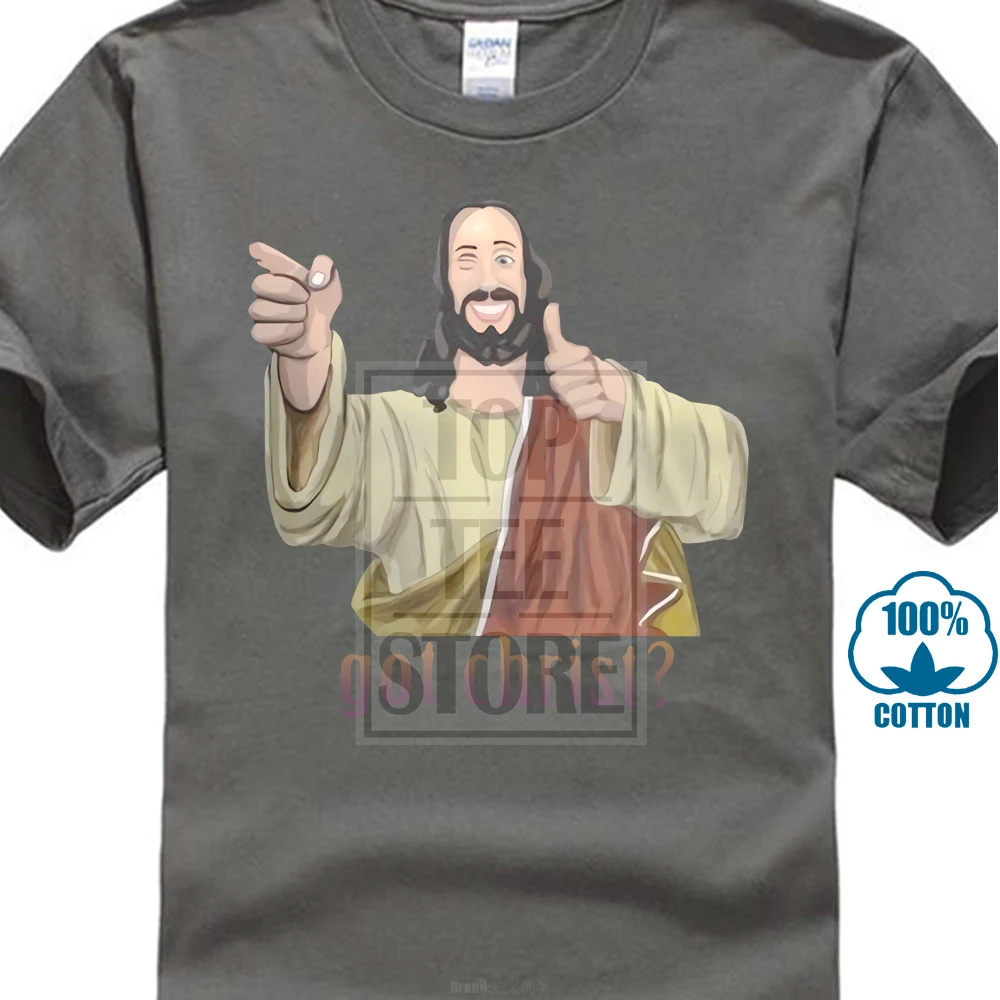 Charcoal Новая популярная мужская Черная футболка Jay And Silent Bob Got Christ Buddy Christ S 3Xl - Цвет: Charcoal