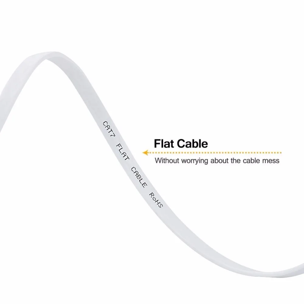 Ethernet кабель RJ45 плоский CAT7 0 3 м 1 2 м| |