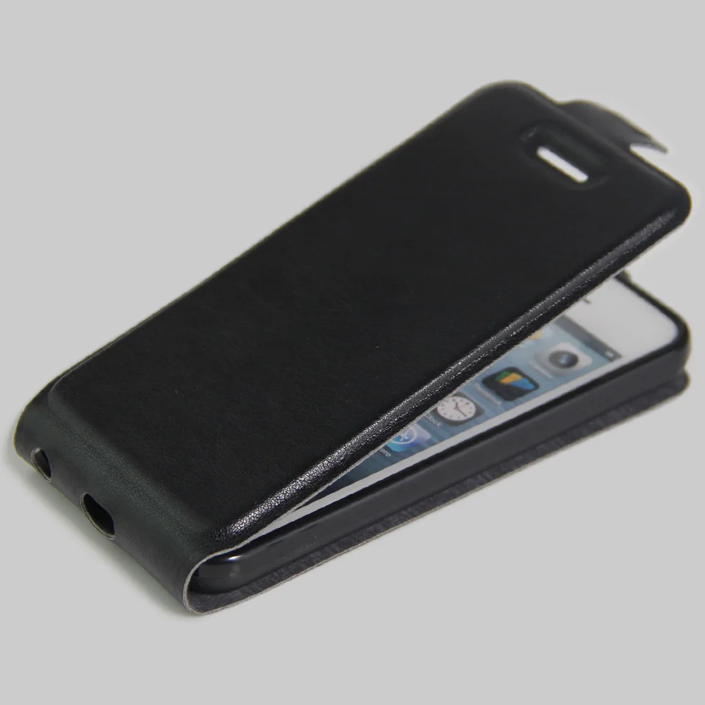 Абсолютно новый деловой чехол из натуральной кожи для телефонов Apple iPhone 5 5S 5G SE