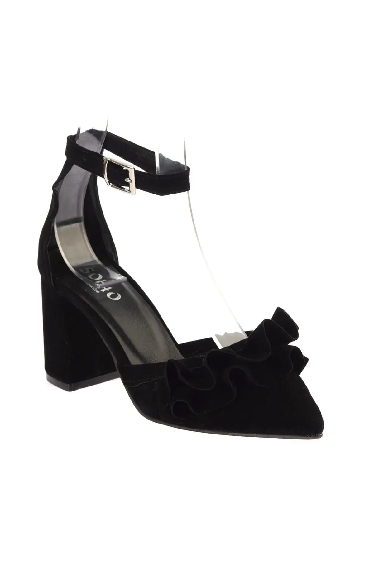 Soho Black Suede Women 'S High-Heeled Shoes 12840 | Обувь