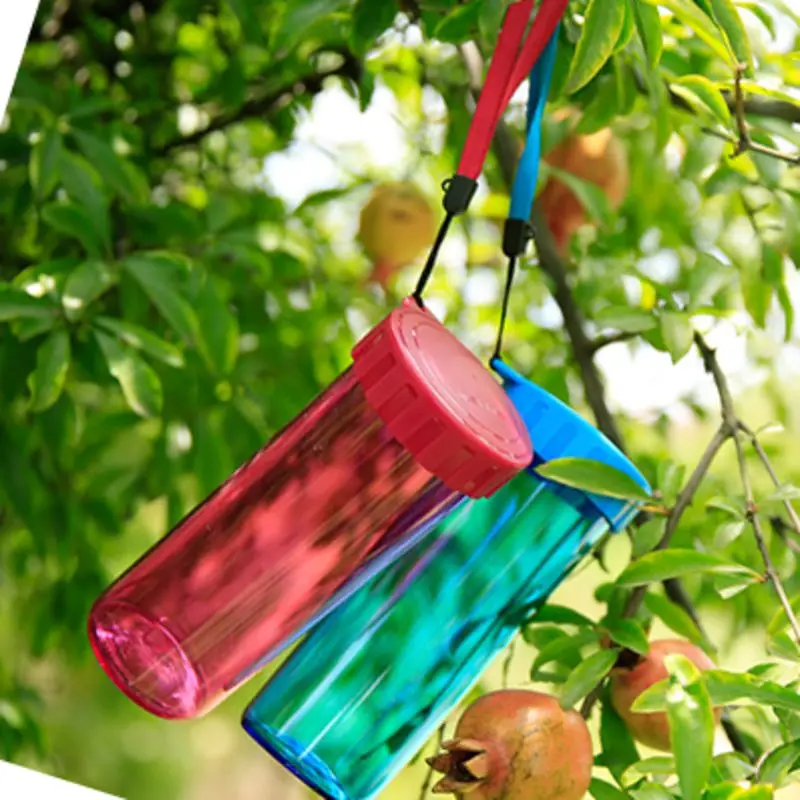 2017 430 мл моя бутылка для воды простая с бутылки на веревке шейкер человек и