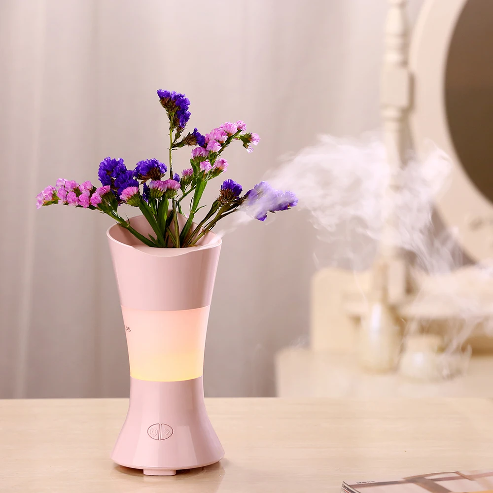 DHaws Clearance USB Flower Fairy Lighthouse Air Humidifier Mini Essential Aroma Diffusers with 7 LED Color Night Light | Бытовая