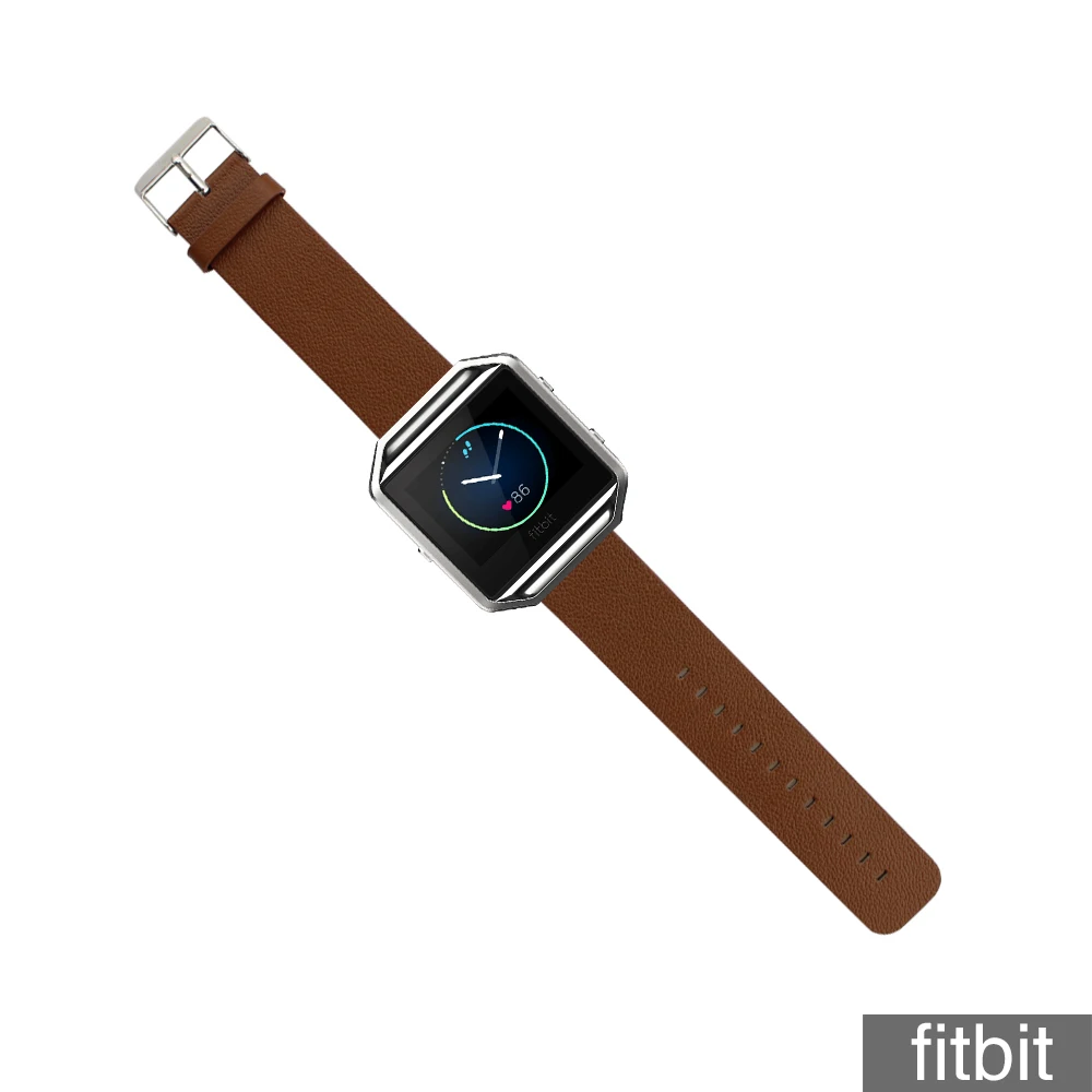 23 мм роскошный кожаный ремешок для часов для fitbit blaze, ремешок на запястье, умные спортивные часы для женщин и мужчин, ремешок для наручных часов из натуральной кожи для fitbit blaze