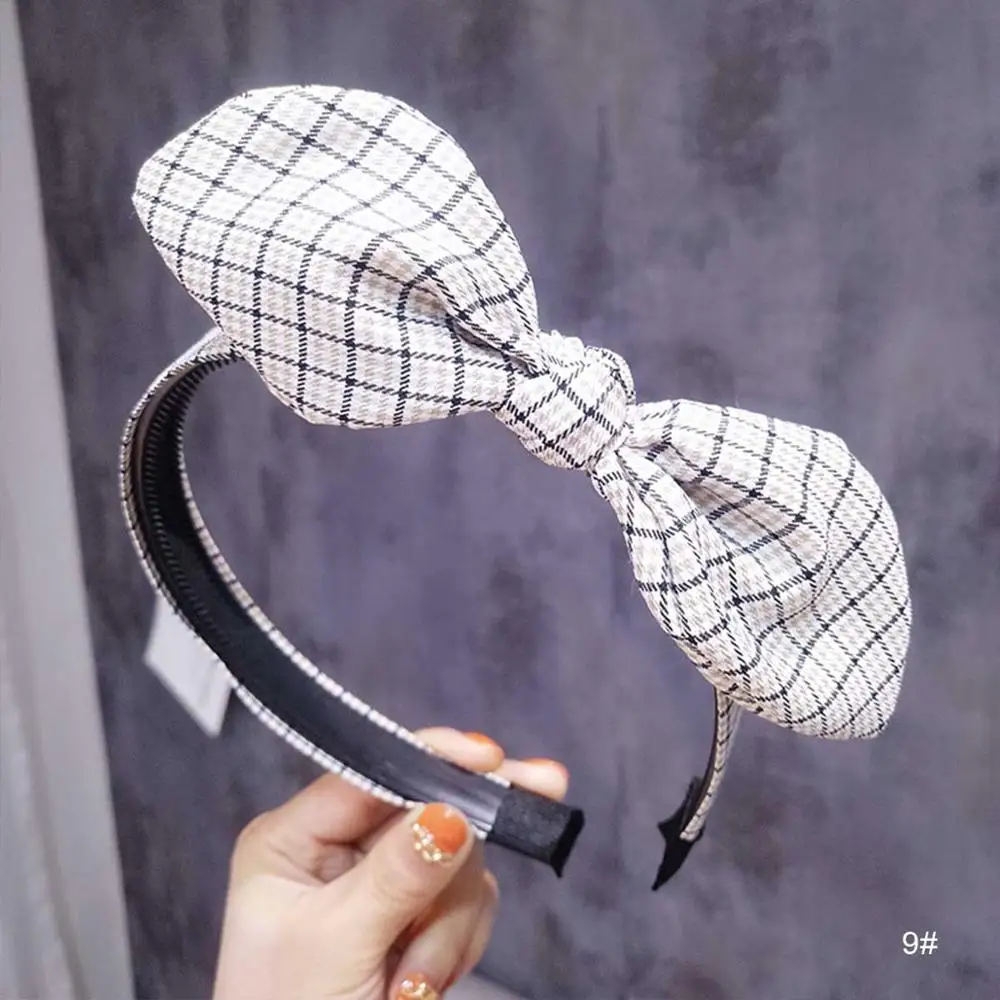 Fashion Pearl Hair Accessories Adlut High Elastic Lattice Knot Hair Band for Women Headband For Girls Hairband Hair Hoop Turban - Цвет: 8