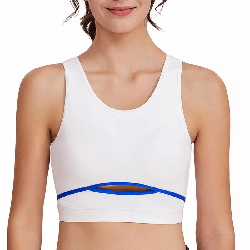 Сетчатое бикини для фитнеса спортивный бюстгальтер Midriff топ из кусков спортивная