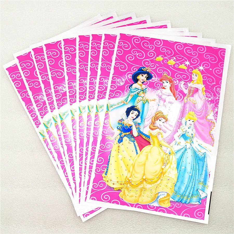 10p Ариэль/Белоснежка/Belle/Cinderella/Жасмин/платье с рисунком принцессы Авроры