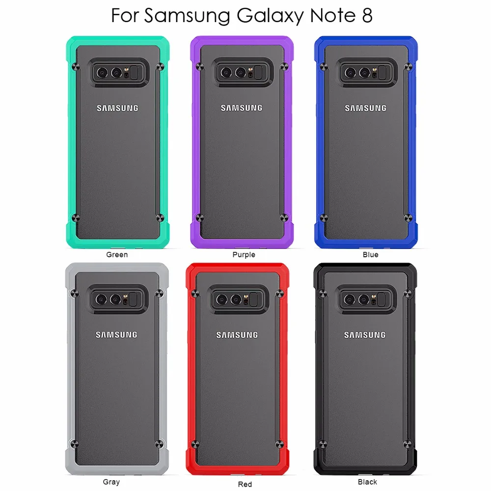 Противоударный Прозрачный чехол для Samsung Galaxy S7 Edge S8 Plus Примечание 8 силиконовый
