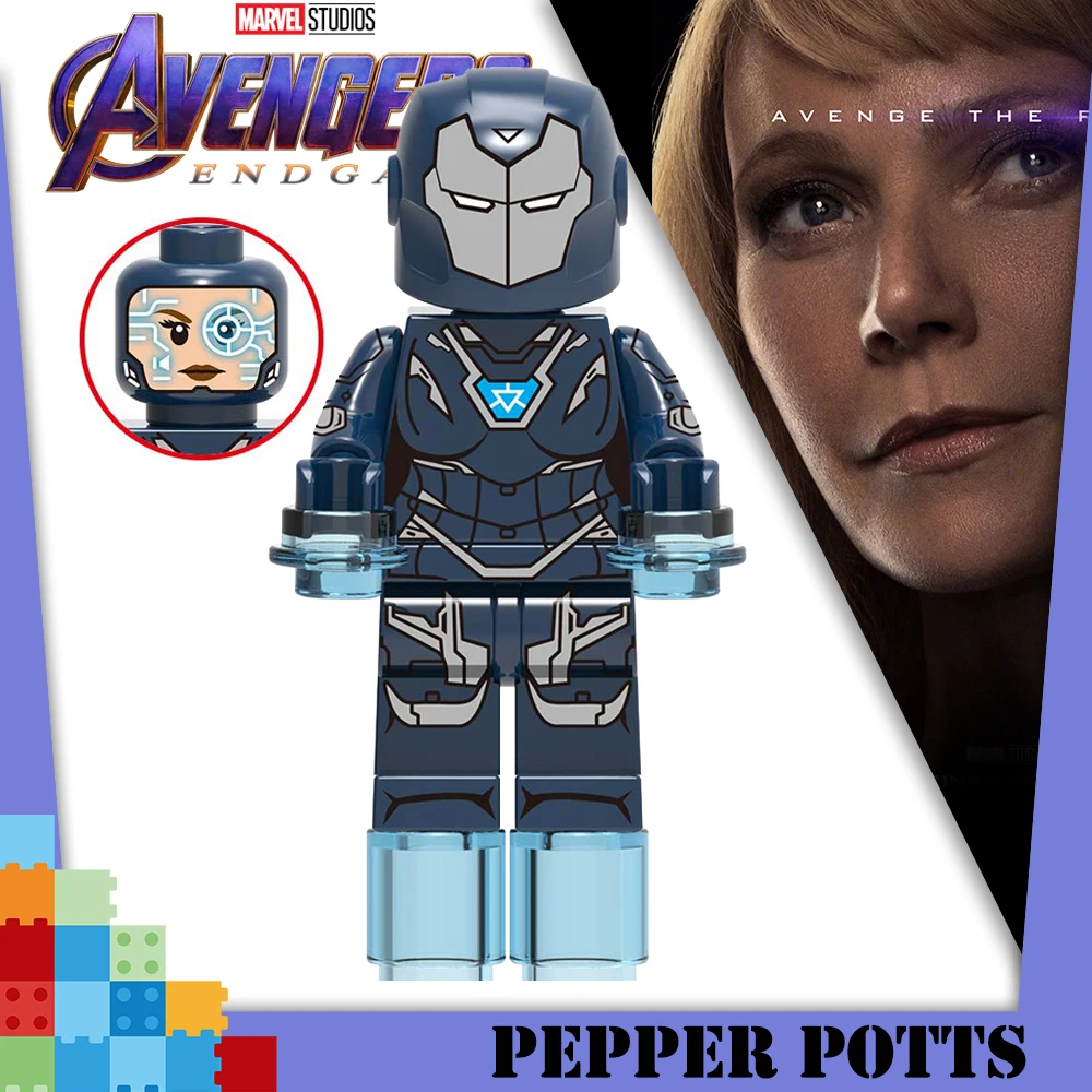 Marvel Мстители 4 endgame Капитан Америка Железный человек танос Халк строительные