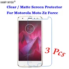 3 шт.лот для Motorola Moto Z2 Force 5,5 дюйма HD ПрозрачнаяАнтибликовая матовая защитная пленка для переднего экрана Защитная пленка