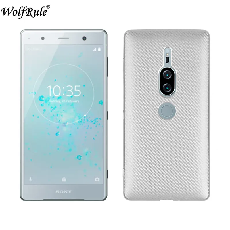 WolfRule Case sFor Sony Xperia XZ2 Premium Cover Luxury Full Protection Soft TPU Black For Fundas 5.8&quot |