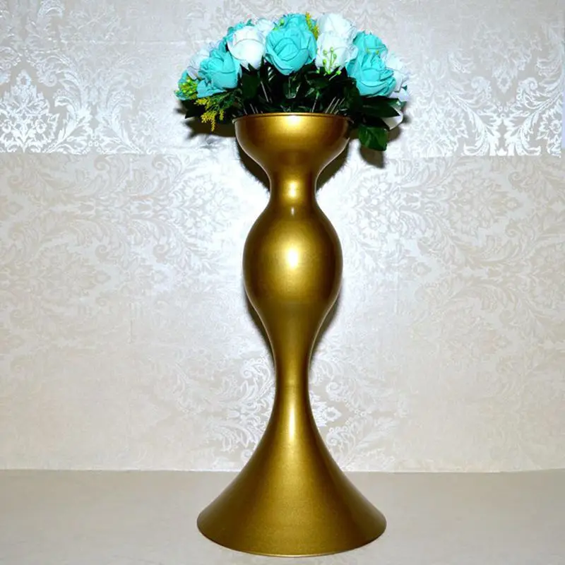 Wholesale wedding props metal spinning road Wedding Vase flash gold landing Mermaid vase | Дом и сад