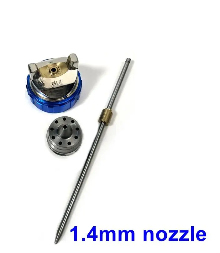 1.4mm nozzle HVLP пистолет-распылитель гравитационная подача 1,4 мм 1,7 мм 2,0 мм Насадка из нержавеющей стали авто распылитель краски Профессиональный Аэрограф-распылитель - Цвет: 1.4mm nozzle