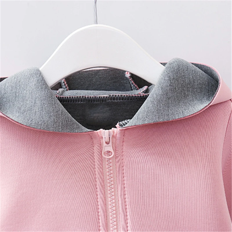 Детские осенне зимние куртки для девочек с длинным рукавом и мультяшными