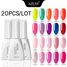 Azure Beauty 20 шт./лот Гель лак для ногтей Long Lastig впитывающий УФ