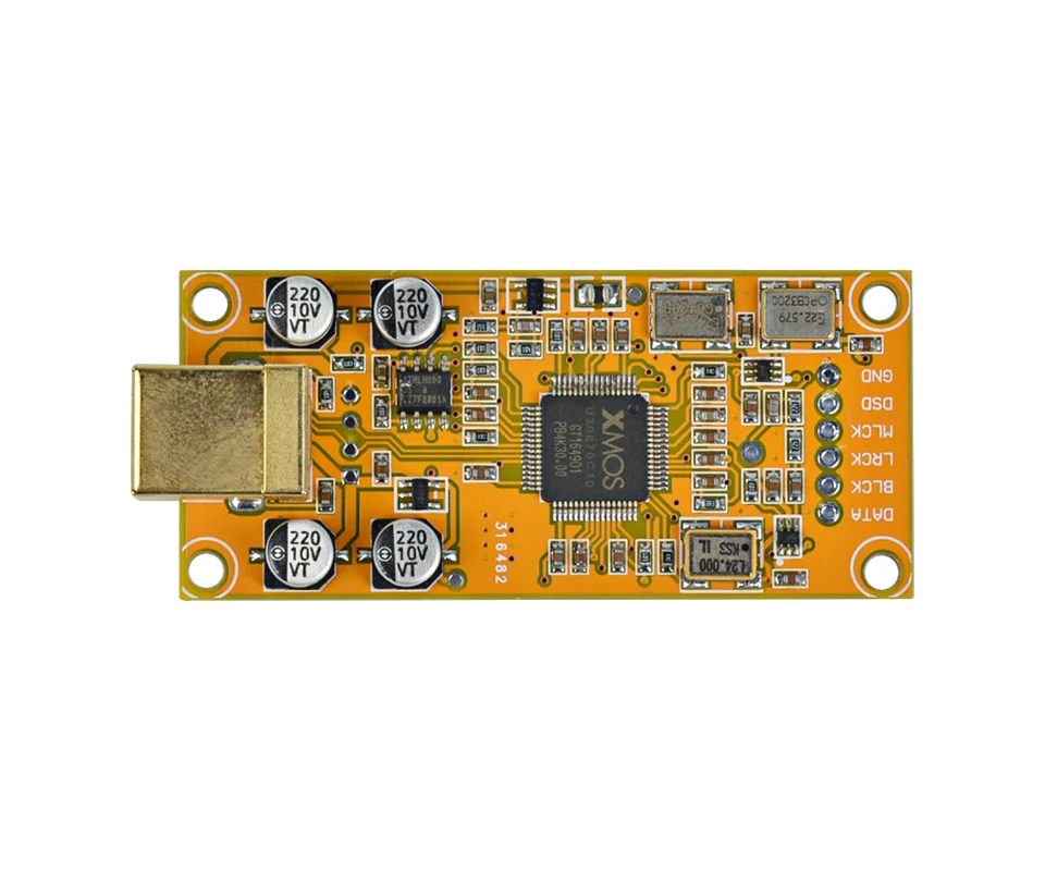 XMOS XU208 Дочерняя плата декодирования доска Поддержка 32BIT 384K ES9018 Совместимость Amanero