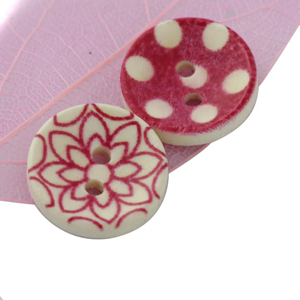 Новинка Лидер продаж 100 шт. цветные круглые деревянные пуговицы для шитья