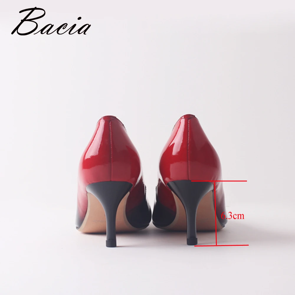 Bacia/обувь на высоком каблуке 6 3 см женские летние туфли лодочки из натуральной