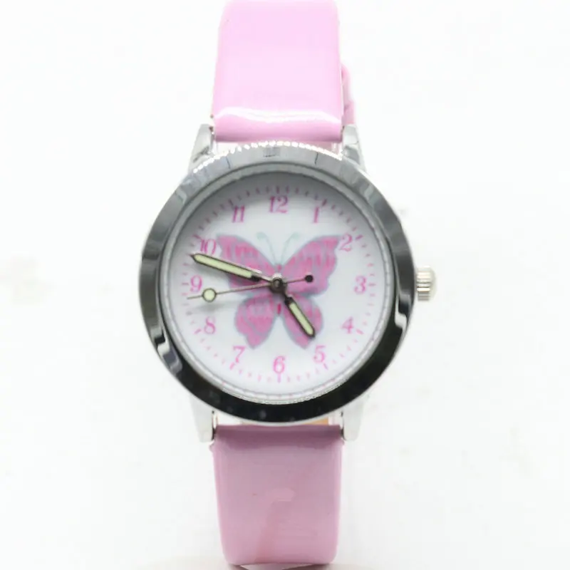 Часы Детские кварцевые с 3d-бабочкой для девочек повседневные 2018 | Наручные часы