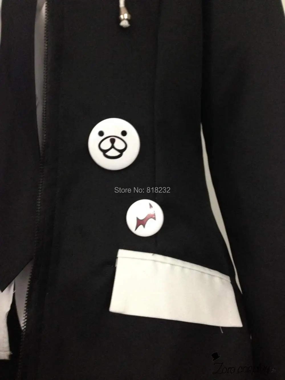 Danganronpa Monokuma школьная форма Пальто Куртка Рубашка Брюки Наряд аниме костюмы для косплея