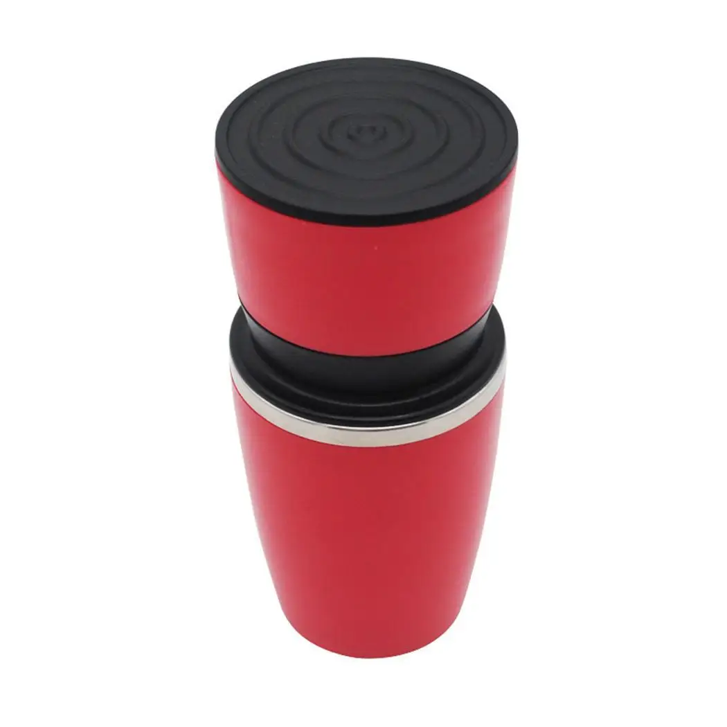 Portable Hand-cranked Home Coffee Grinder Semi-automatic Red Kit Machine Bar Kitchen | Бытовая техника