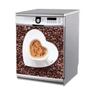 Оптовая продажа 3D Art Love Форма Кофе посудомоечная машина холодильник замораживание Стикеры искусство дверь холодильника обои-покрытие Кухня стены Стикеры s
