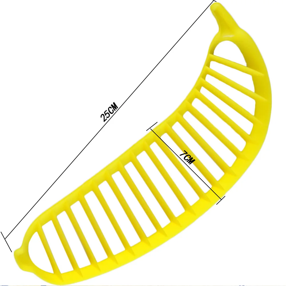 Banana slicer makes salad cut banana sausage ham fruit kitchen chopper tool accessories |