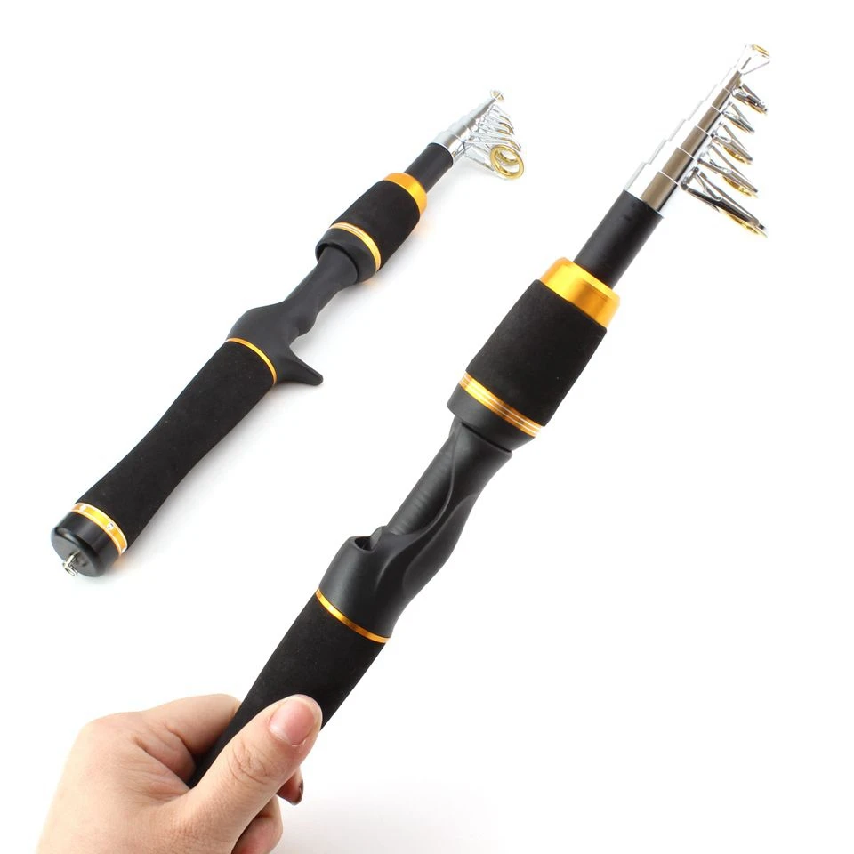 1 65 м портативная короткая телескопическая карбоновая спиннинговая удочка литые