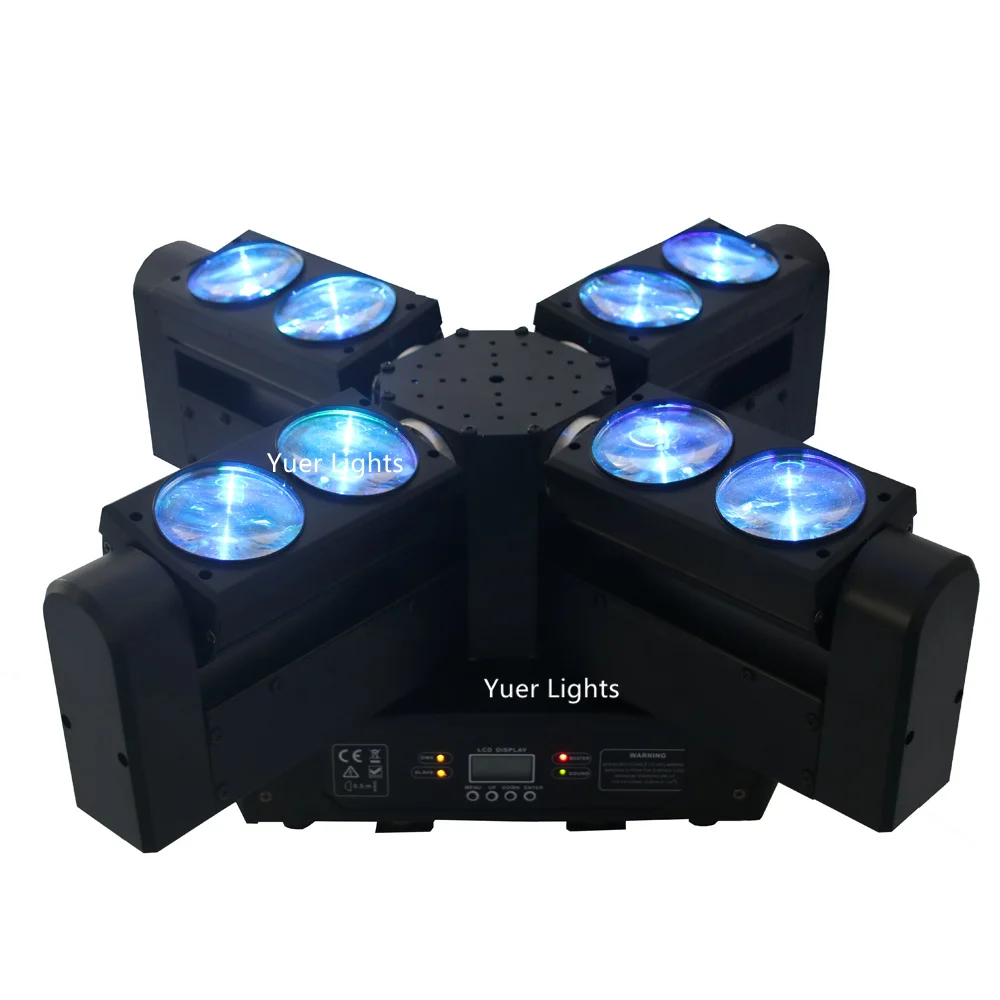 1 шт./лот бесплатная доставка 4 головки 8 лучей CREE светодиоды 8X12W RGBW Четырехцветные